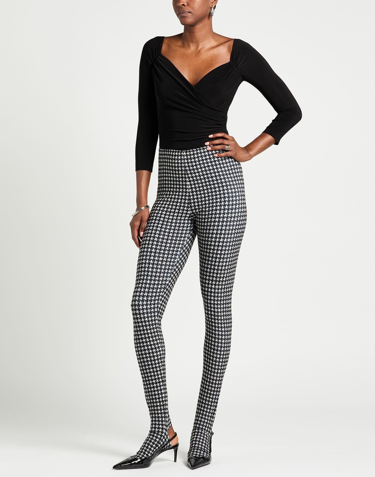 Norma Kamali Womens Bodysuit in Black