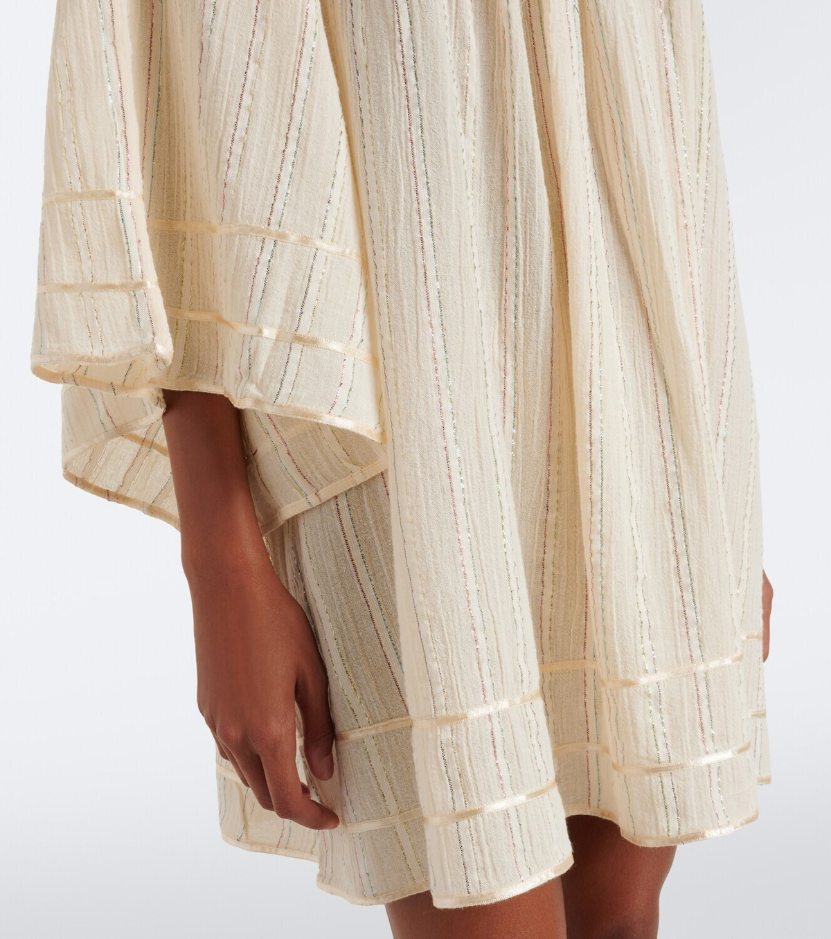 Rixo Estele Lurex® cotton-blend kaftan
