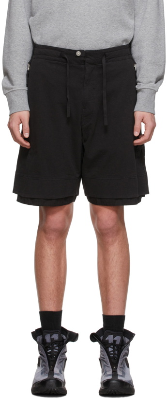 Photo: Stone Island Shadow Project Black Cotton Shorts