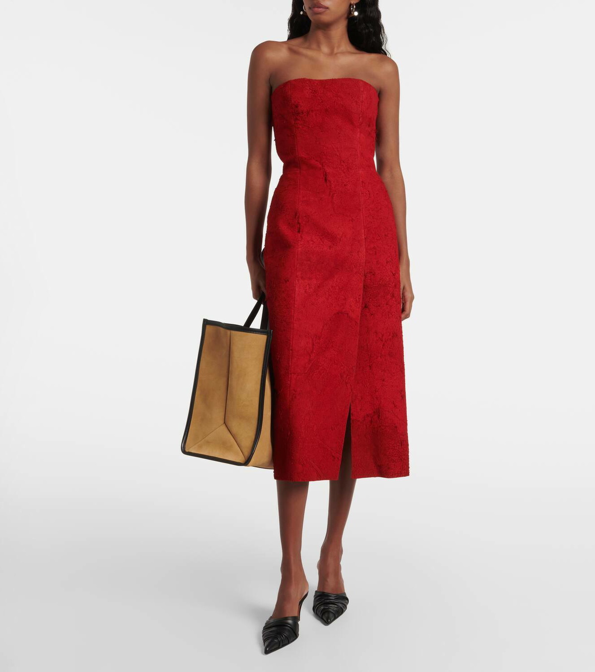 midi dresses for plus size Brushed Print Plus Size Midi Dress