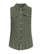 120% Lino Womens Shirt Military in Green