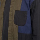 Engineered Garments Men's Plaid Combo Shirt in Navy/Grey