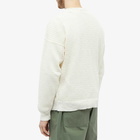 s.k manor hill Men's Open Crew Knit in Natural Linen