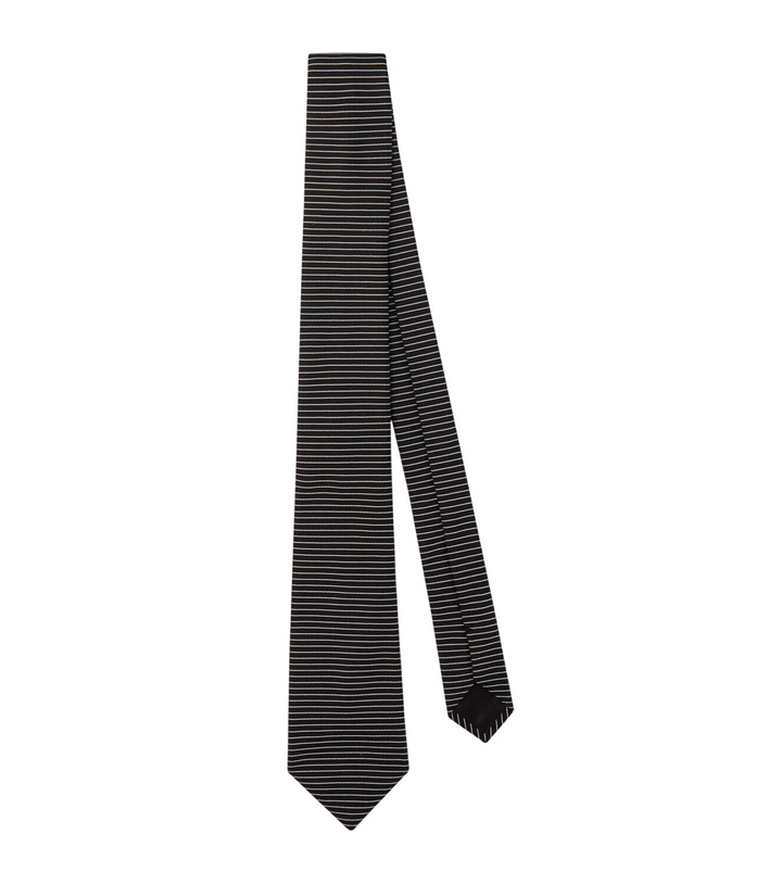 Photo: Giorgio Armani Striped silk tie