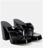 Gia Borghini - Gia 17 patent leather platform thong sandals