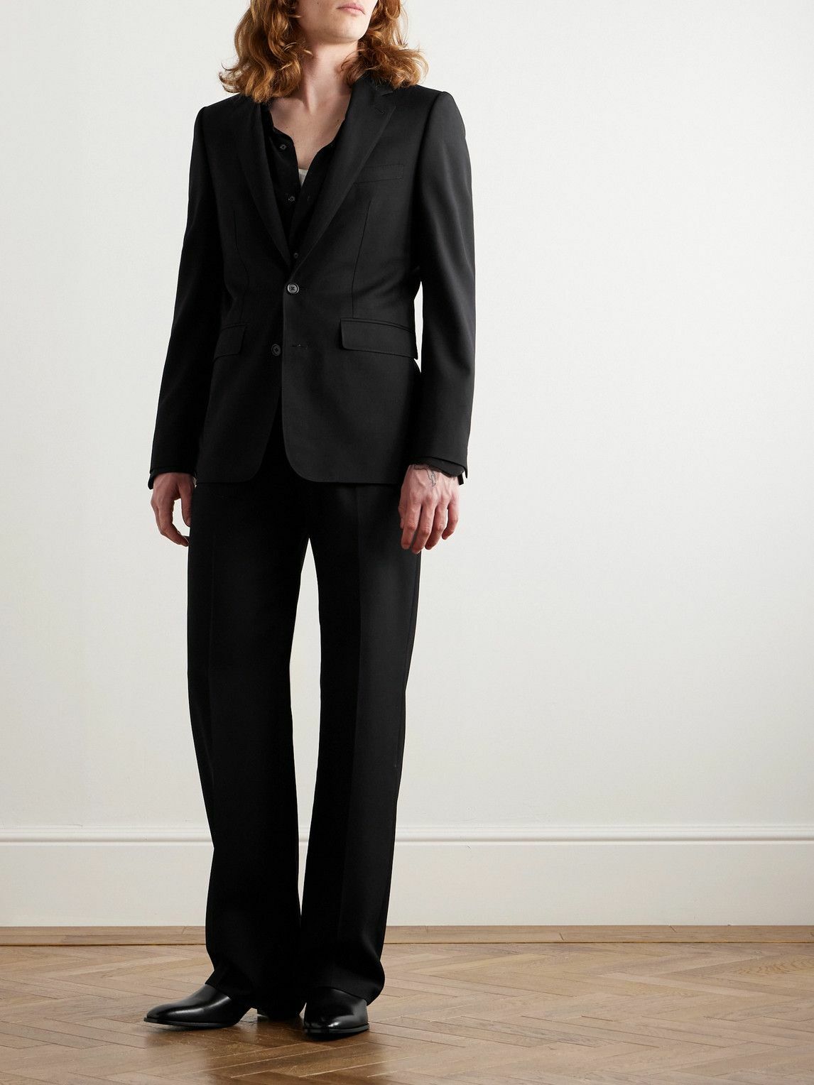 CELINE - Slim-Fit Wool-Twill Blazer - Black