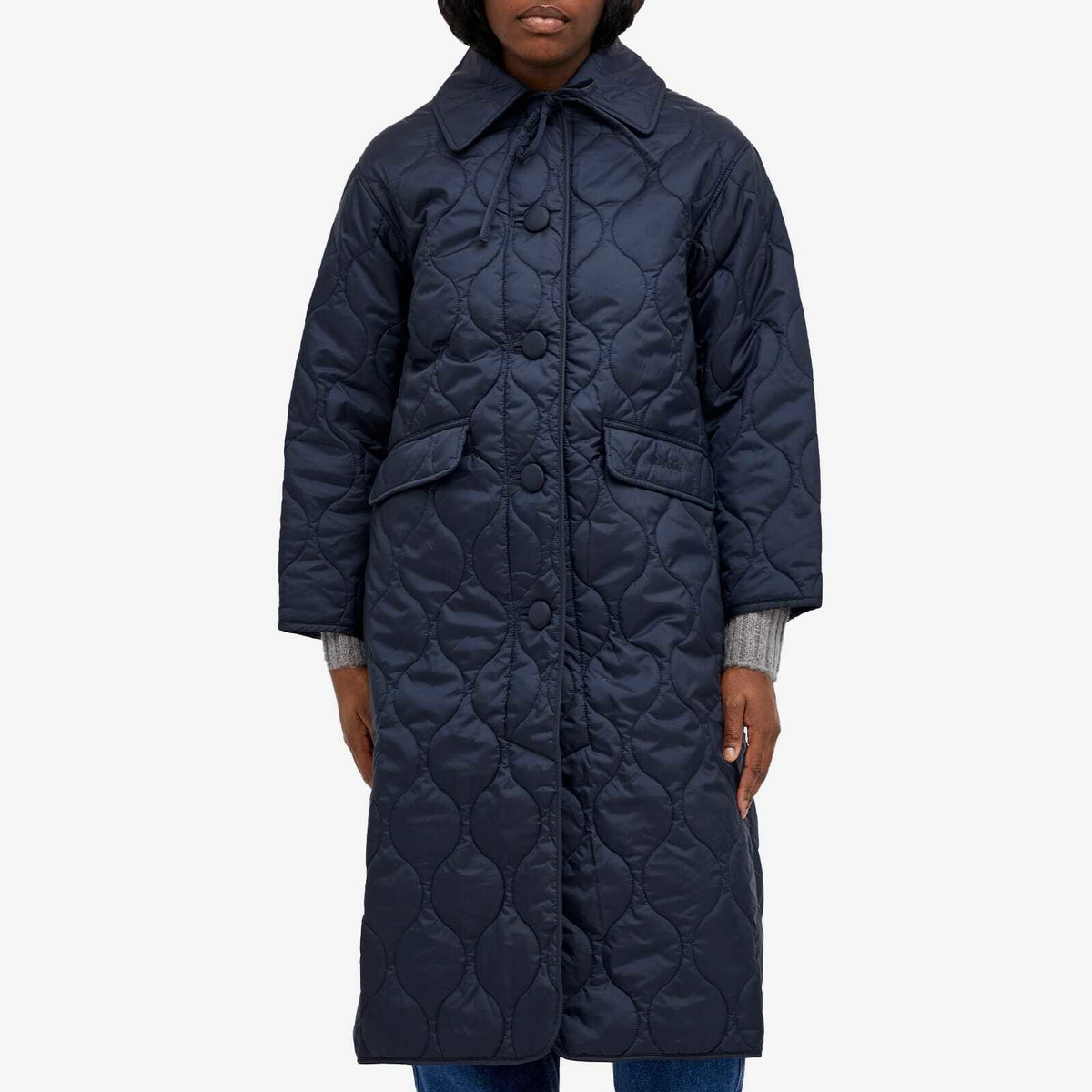 Barbour by Alexachung ロングコート UK10 Barbour Women's x Alexa Chung Dorothy Long Wax Jacket in