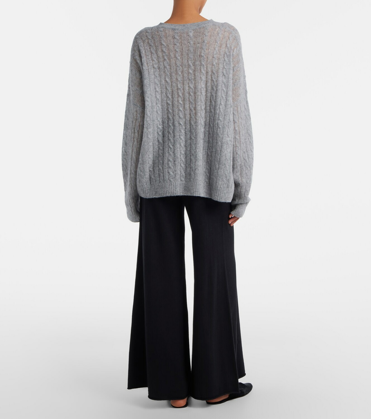 Lisa Yang Ainsley cotton and cashmere wide-leg pants