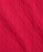 Brooks Brothers Men's Supima Cotton Cable Crewneck Sweater | Dark Pink