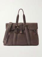 Brunello Cucinelli - Full-Grain Leather Weekend Bag - Brown
