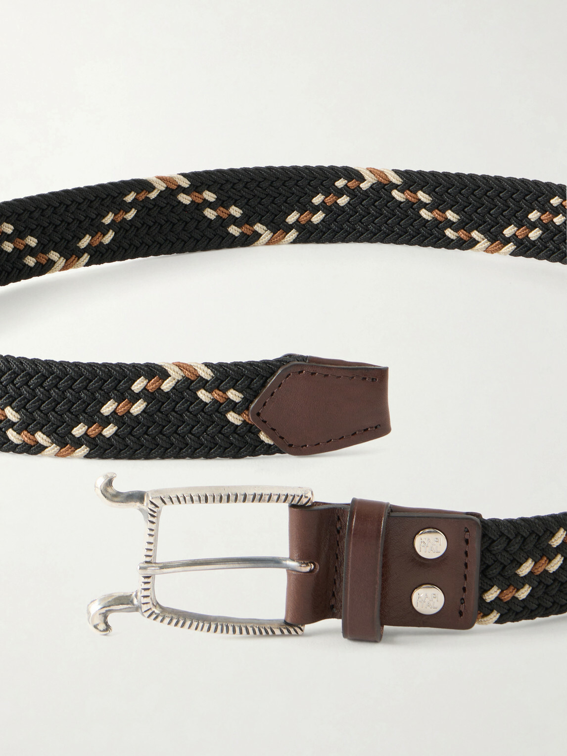 KAPITAL - Atlas Woven Buckle Belt