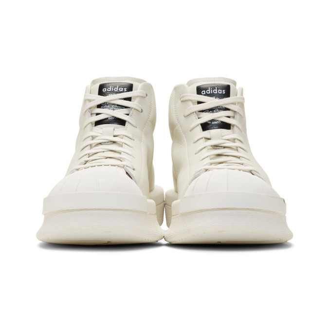 Rick Owens White adidas Originals Edition Mastodon Sneakers