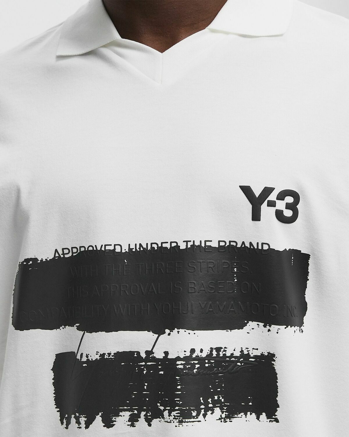 Y-3 GFX LOGO LS TEE White Mens Longsleefe Y-3