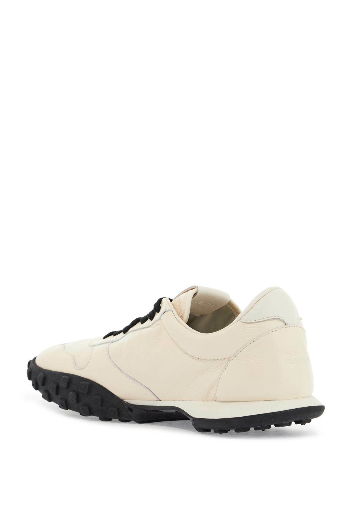 スニーカー JIL SANDER WHITE LEATHER AND SUEDE MOON SNEAKERS Jil Sander Moon Sneakers Jil Sander