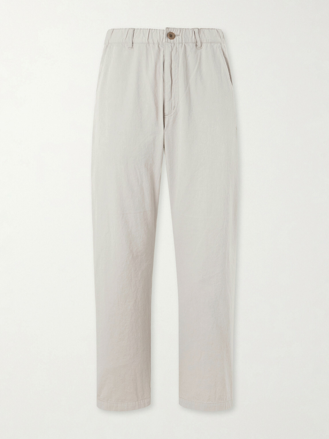 Remi Relief - Straight-Leg Cotton-Twill Trousers - Neutrals