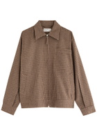 Universal Works Rose Bowl Checked Wool-blend Jacket Brown