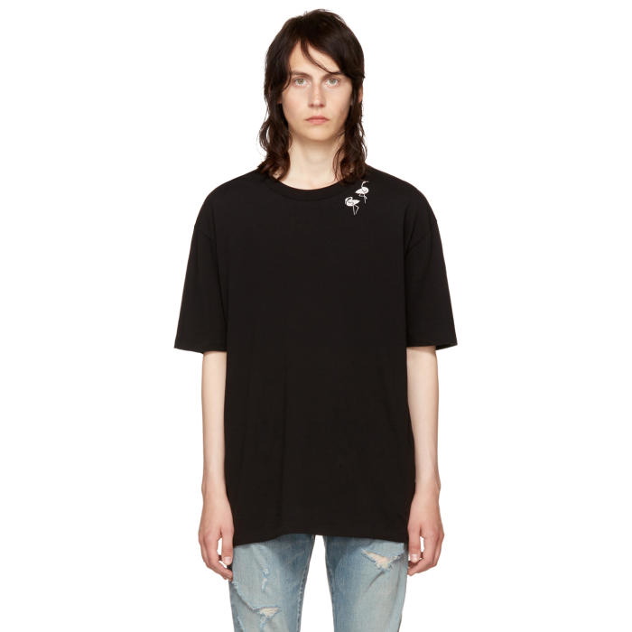 Photo: Saint Laurent Black Flamingo T-Shirt