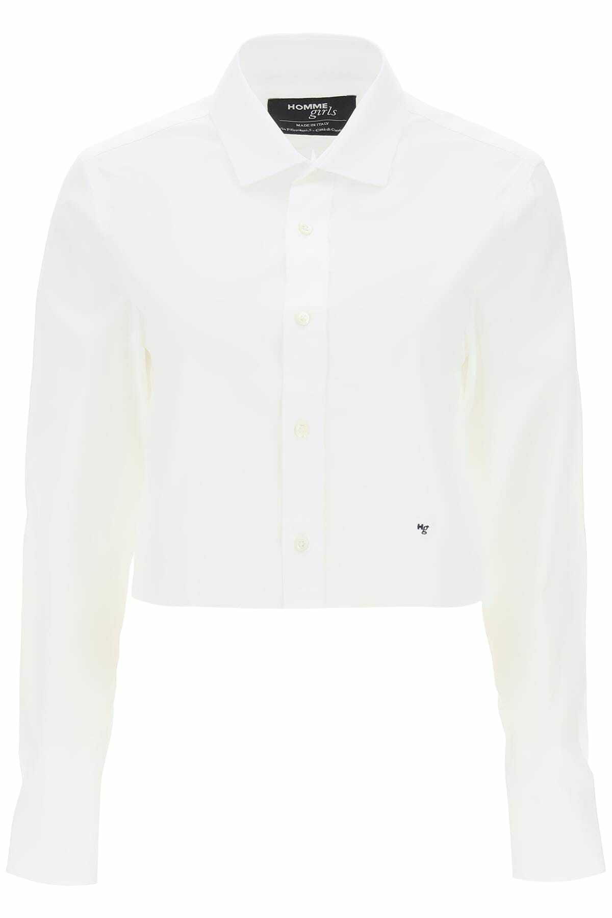 Logo Cropped Tank in White – HOMMEGIRLS