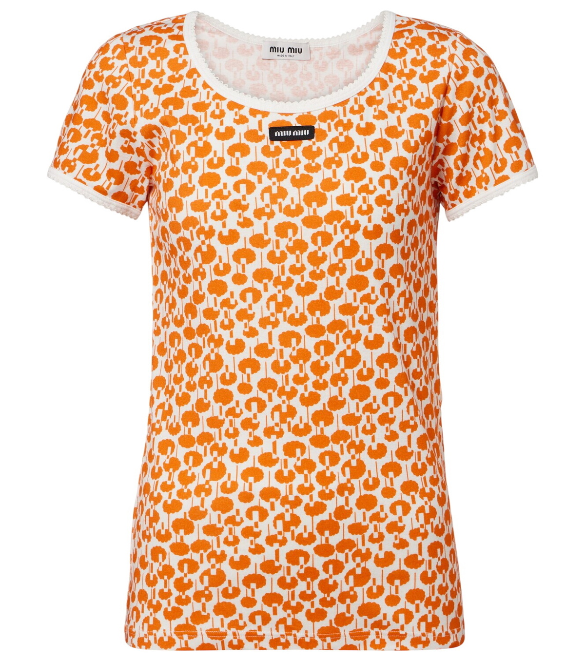 Miu Miu White Patch Vintage T-Shirt Miu Miu
