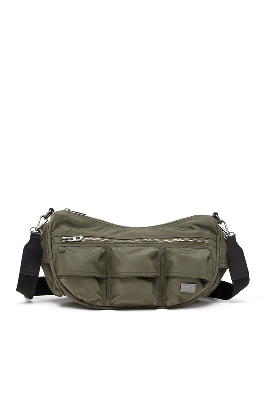 Photo: Diesel Multi-Pkts-Multipocket bag in utilitarian shell - Shoulder Bags - Unisex - Green