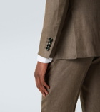 Kiton Linen, wool, and silk suit