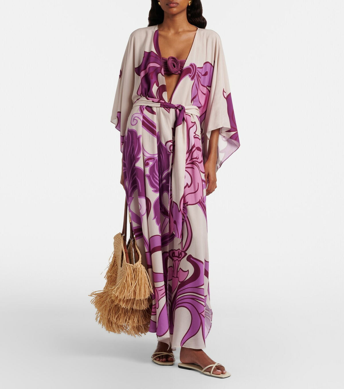 Adriana Degreas Printed beach cover-up