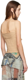 Serapis Beige Strap Camisole