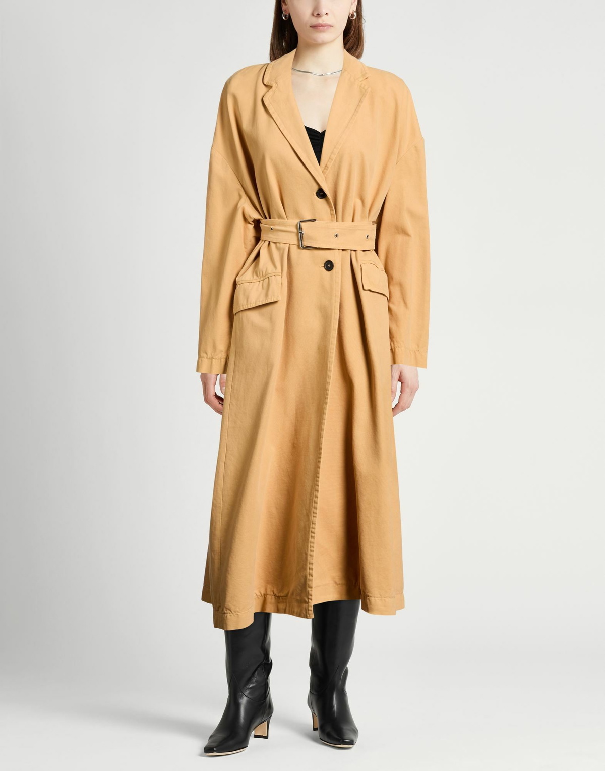 Jucca Womens Overcoat & Trench Coat Sand