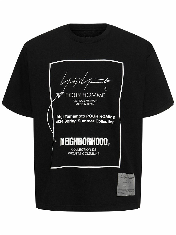 Photo: YOHJI YAMAMOTO - Neighborhood X Yohji Cotton T-shirt