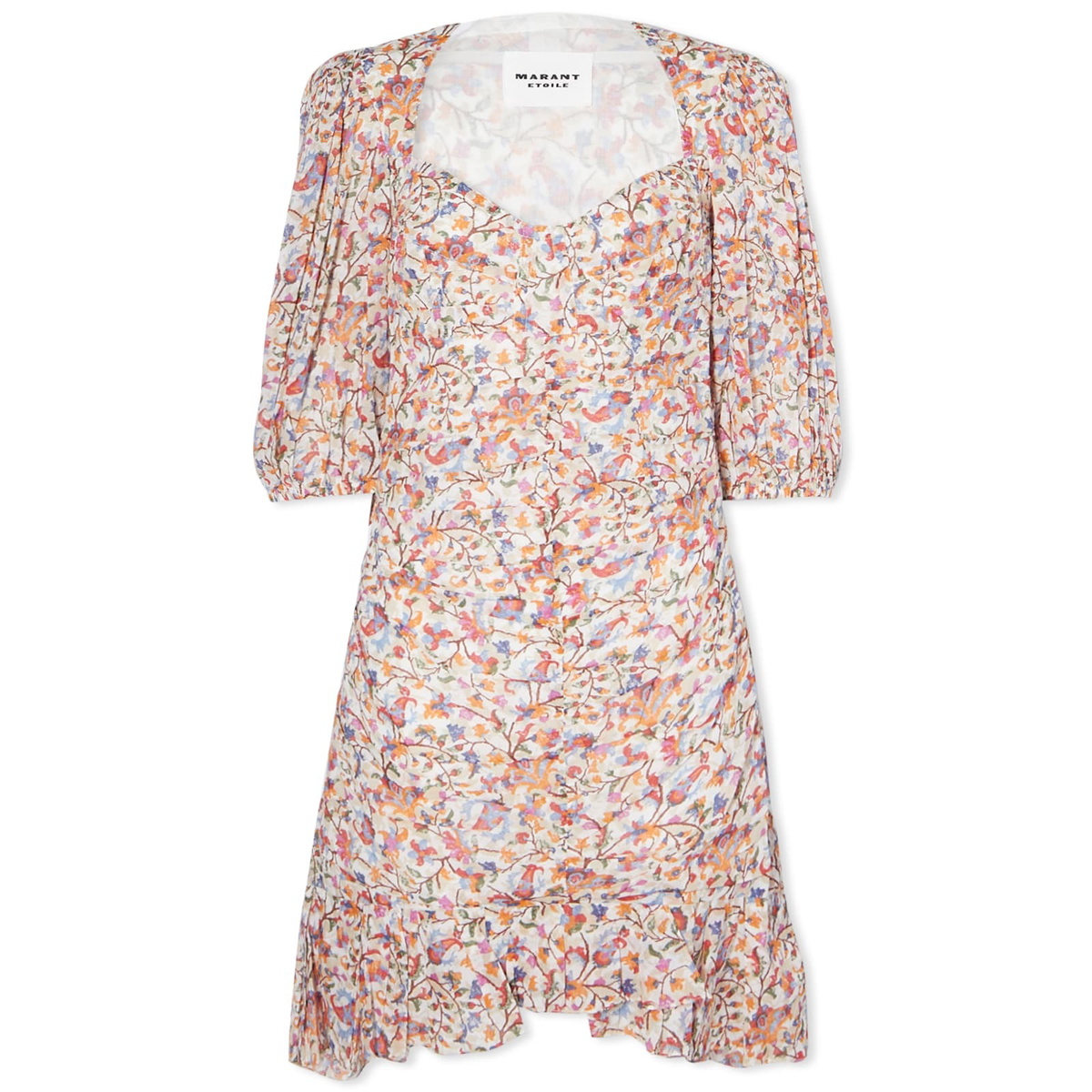 Isabel Marant Étoile Women's Lunesa Dress in Ecru/Orange