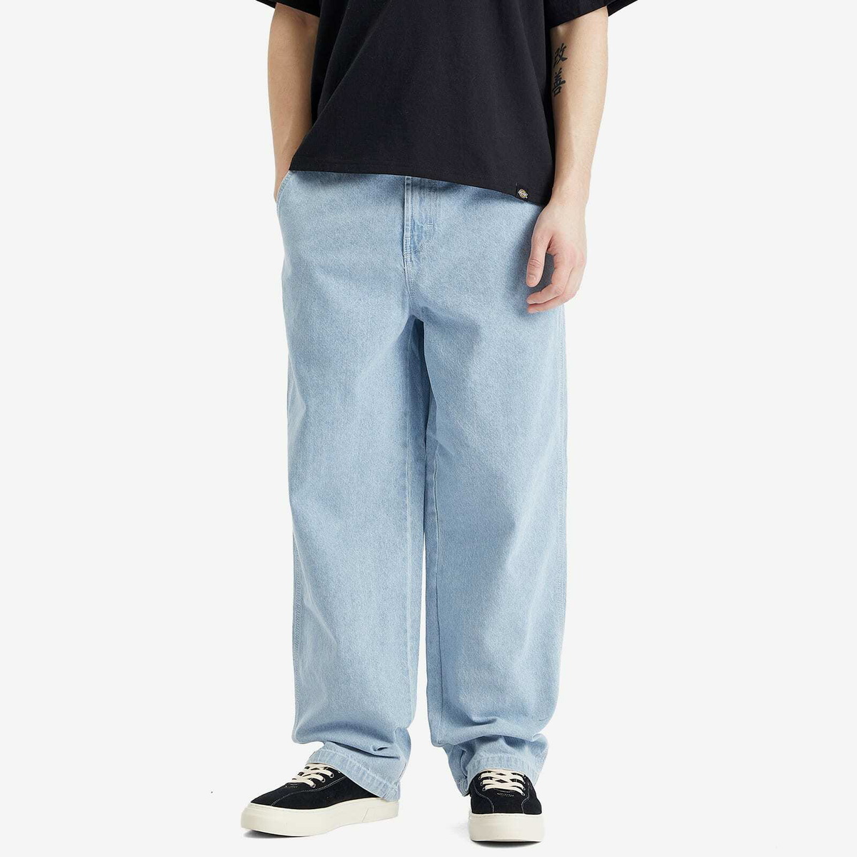 Dickies Men's Madison Baggy Fit Denim Jeans in Vintage Aged Blue