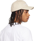 Lanvin Beige 'LANVIN' Cotton Cap