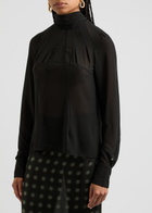 16 Arlington Lyca Georgette Blouse Black