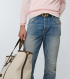 Tom Ford - Distressed mid-rise tapered jeans