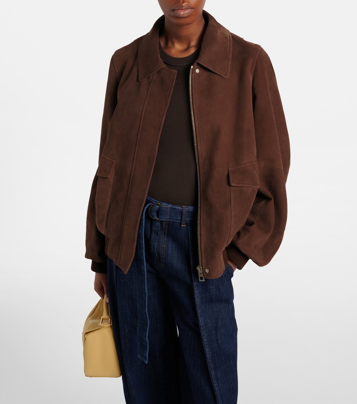 Loewe Suede bomber jacket