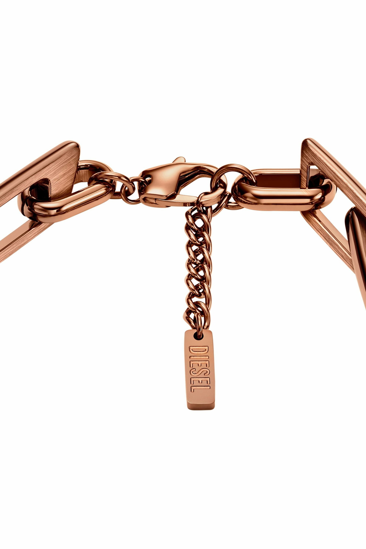Diesel Stainless steel chain bracelet - Bracelets - Unisex - Brown