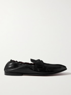 DOLCE & GABBANA - Ariosto Logo-Detailed Leather Loafers - Black