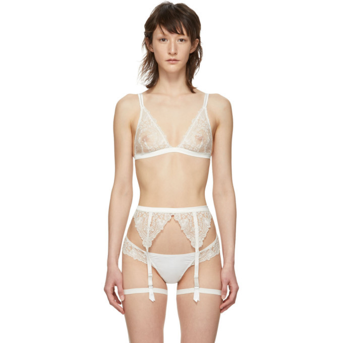 Photo: I.D. Sarrieri White Embroidered Tulle Bralette