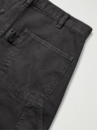 GENERAL ADMISSION - Straight-Leg Cotton-Canvas Trousers - Black