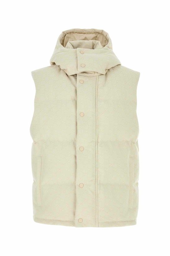 Photo: Gucci Ivory Cotton Blend Down Jacket