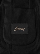 Brioni - Unstructured Virgin Wool-Flannel Blazer - Black