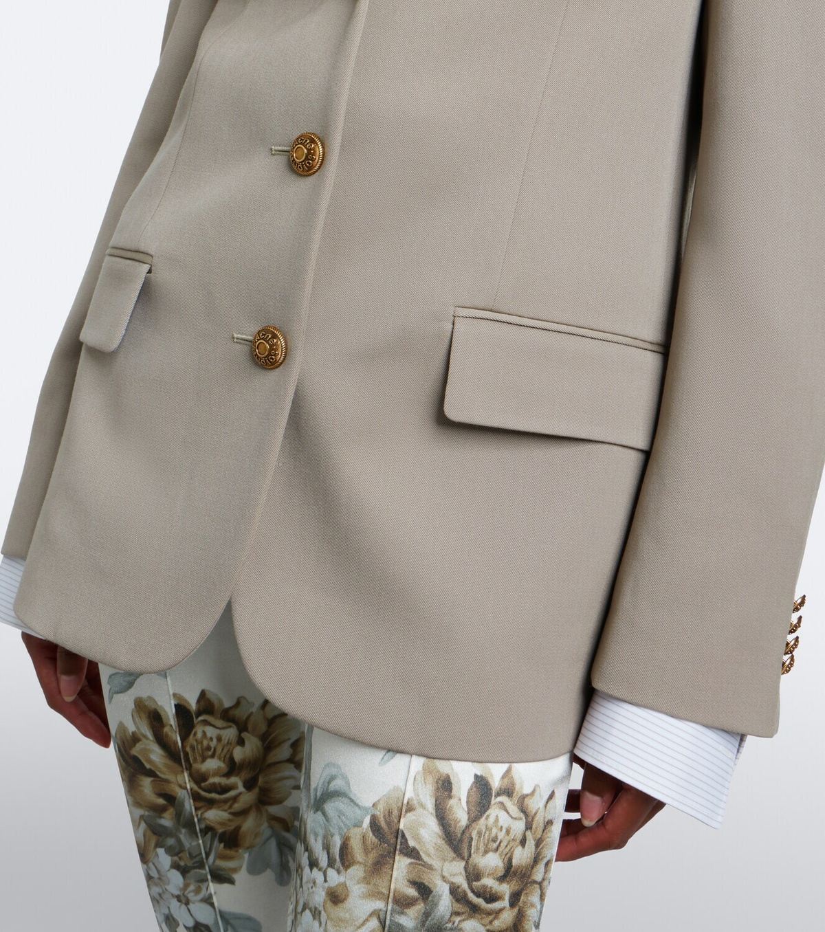 Acne Studios Layered wool blazer