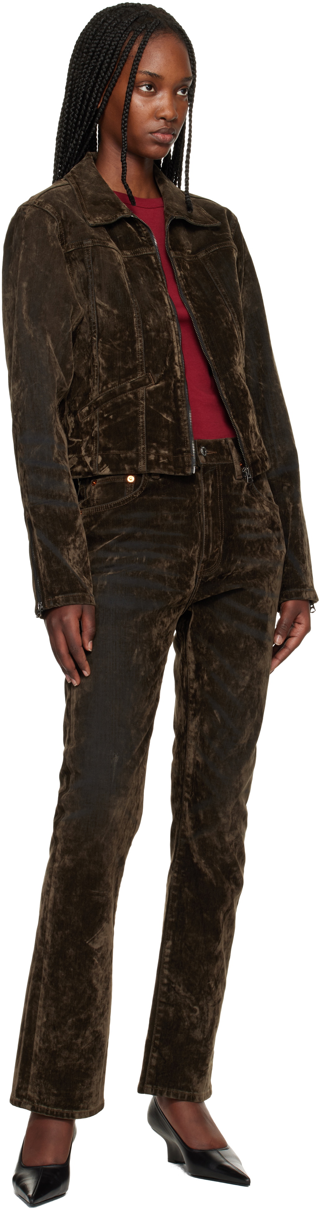 Re/Done Green 'The Blondie' Jeans