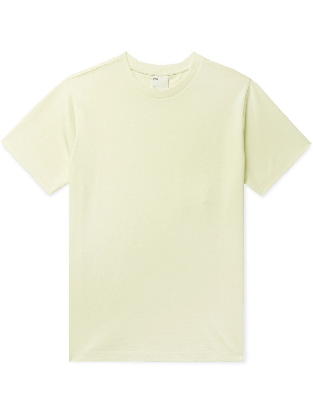 Photo: Onia - Garment-Dyed Cotton-Jersey T-Shirt - Yellow