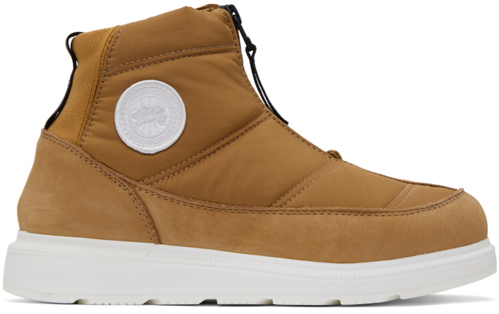 Photo: Canada Goose Tan Cypress Puffer Boots