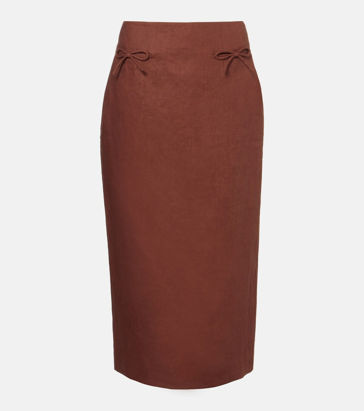Posse Sabine linen pencil skirt