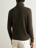 Canali - Wool-Blend Bouclé Rollneck Sweater - Brown