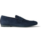 Dunhill - Chiltern Suede Penny Loafers - Blue