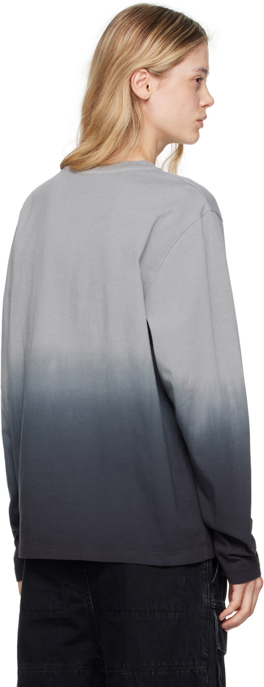 【DIME】Gradient LS Shirt / Charcoal Shop Dime Gradient LS Shirt Charcoal at itk online store