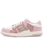 AMIRI Women's Skeleton Low Top Sneakers in Baby Pink